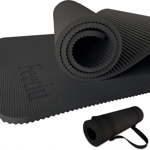 Feeltu Extra Thick 10mm Black Yoga Mat