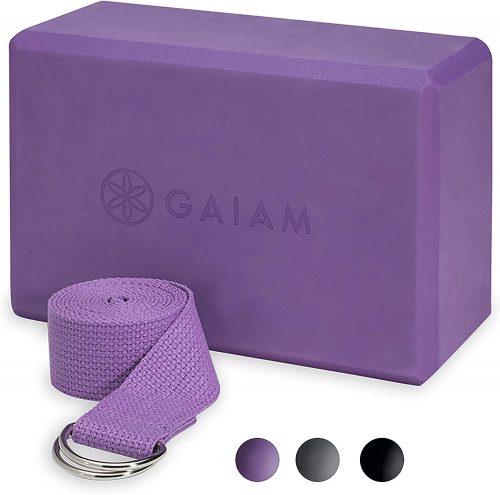 Gaiam Yoga Strap and Block Combo