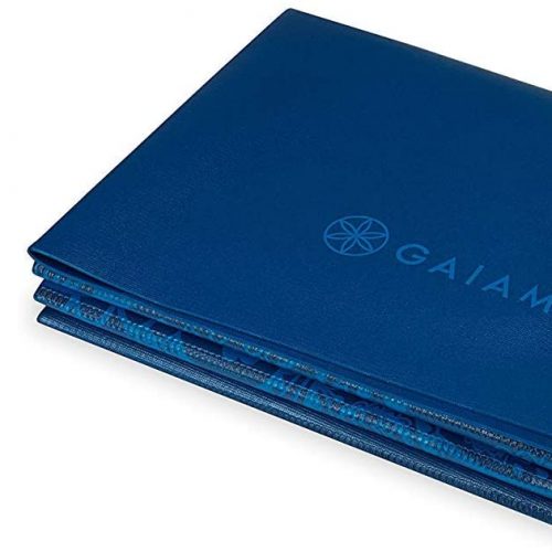 Gaiam Blue Sundail foldable yoga mat