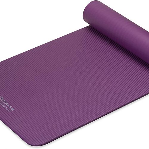 gaiam thick yoga mat purple